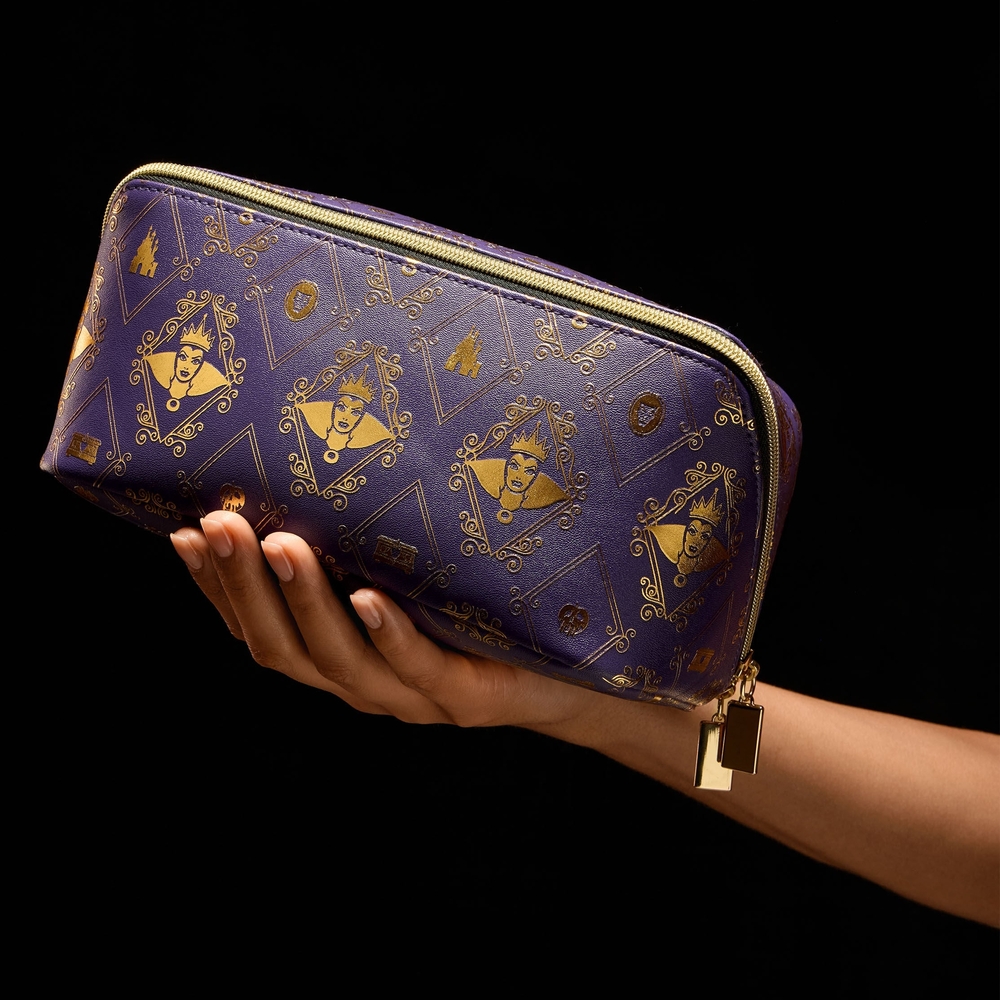 Disney Villains Evil Queen Purple and Gold Cosmetic Bag - Picture 3 of 4